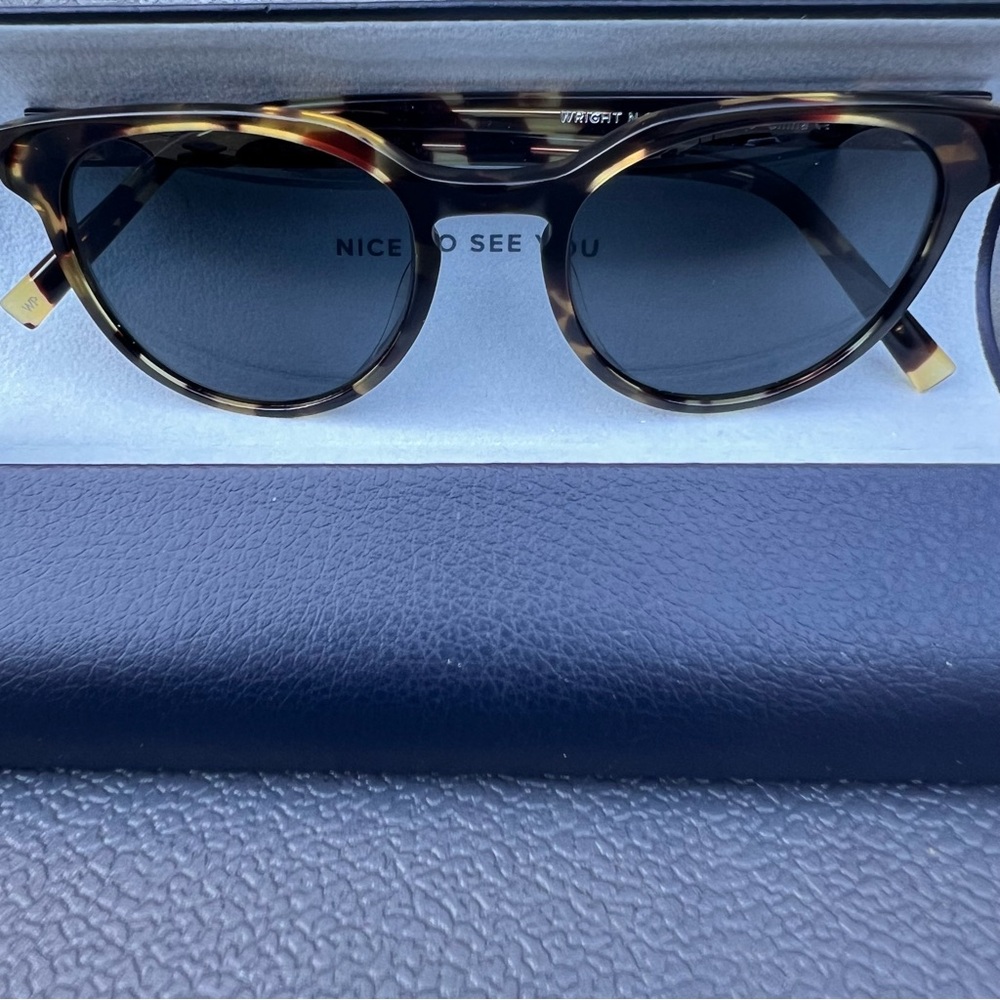 Warby Parker Tortoiseshell Frame Sunglasses with Dark Lenses